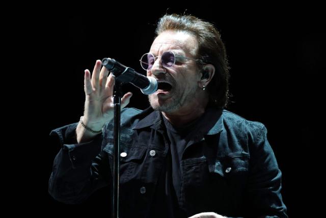 U2's Bono pays tribute to 'beautiful kids' slain at Israeli desert