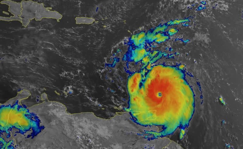 Hurricane Beryl. Photo: NOAA/GOES EAST