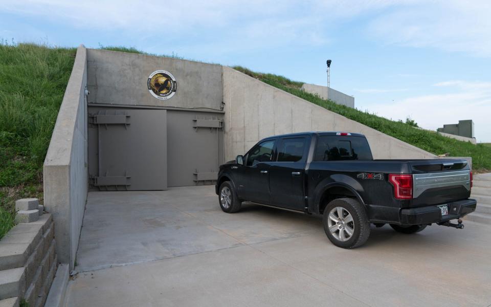 The exterior of Larry Hall's bunker