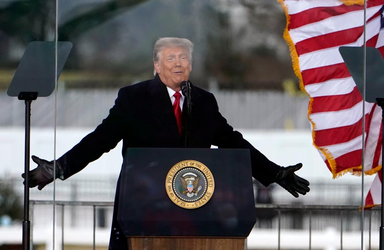 <p>Trump fue bloqueado de Twitter ante los riesgos de que incitara a nuevos actos de violencia</p> (Copyright 2020 Jacquelyn Martin. All rights reserved.)