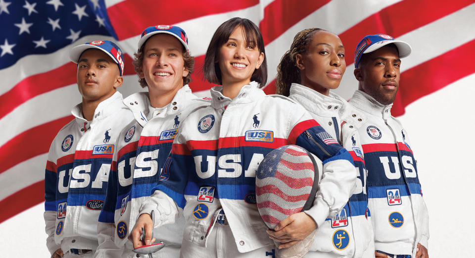 Ralph Lauren's Team USA closing ceremony uniform for the 2024 Paris Olympics. (Courtesy Ralph Lauren)