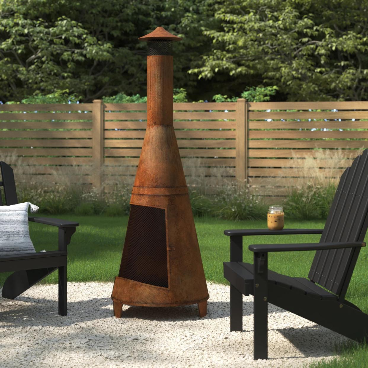 Red Ember Coral Coast Alto Steel Chiminea