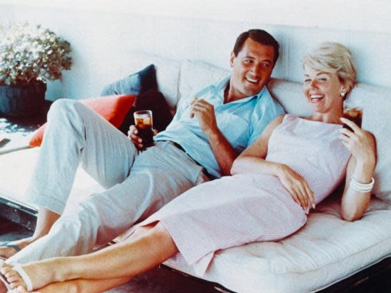 Rock Hudson and Doris Day circa 1960 (Getty)