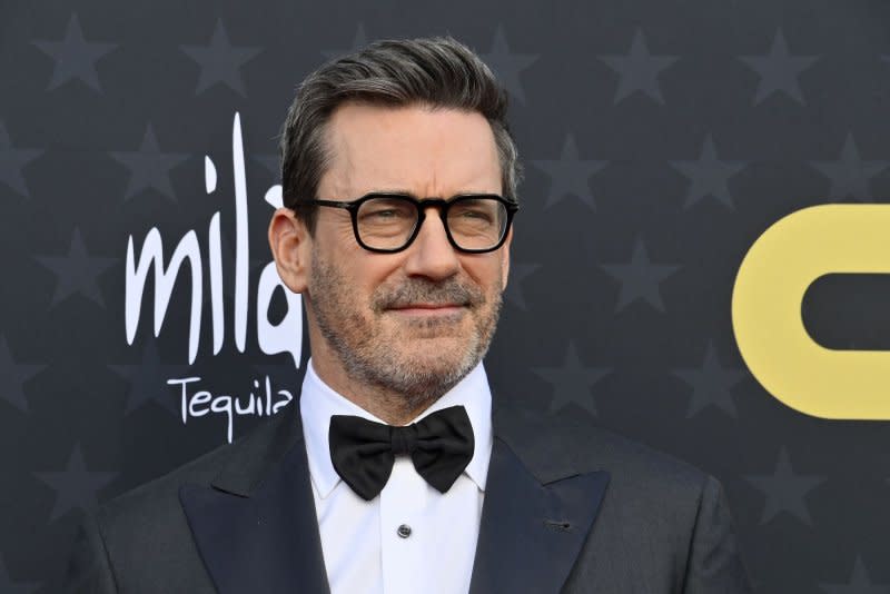 Jon Hamm came out of the coronavirus pandemic of 2020 ready to work, with numerous high-profile projects in film and TV. File Photo by Jim Ruymen/UPI