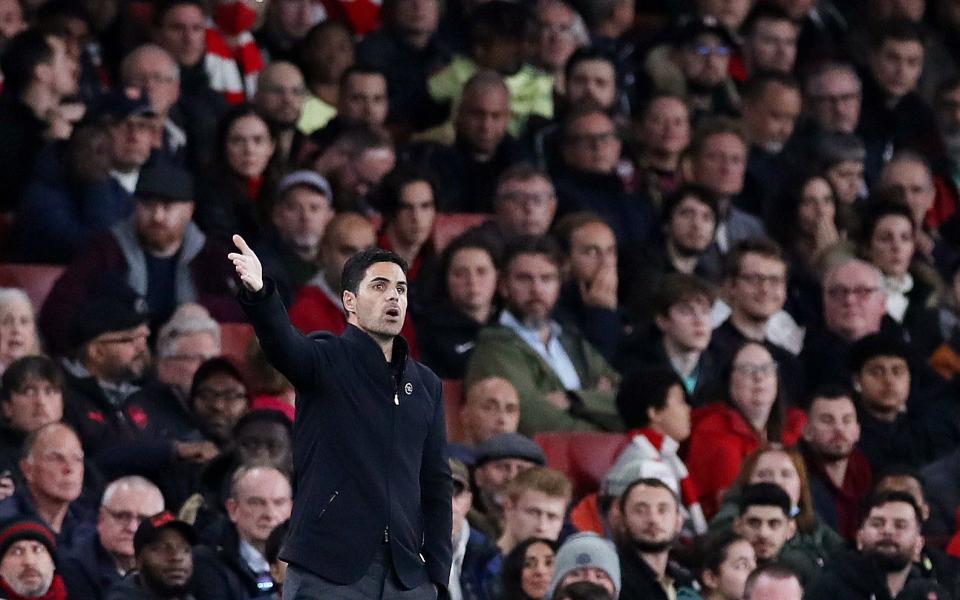 Soccer Football - Premier League - Arsenal v Crystal Palace - Emirates Stadium, London, Britain - October 18, 2021 Arsenal manager Mikel Arteta reacts - Mikel Arteta: Young coaches are being put off management careers because of abuse fears - ACTION IMAGES