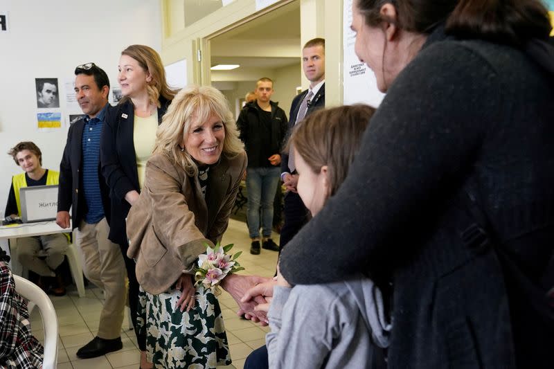 U.S. first lady Jill Biden visits Slovakia