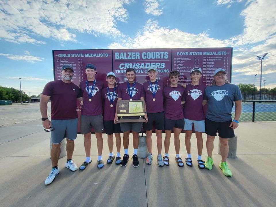 The Buhler boys tennis team won the first state championship in program history by claiming the 4A team title this past weekend.
