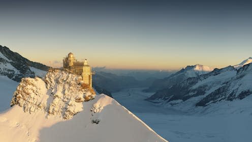 <span class="caption">The high-altitude AGAGE Jungfraujoch station in Switzerland is used to take measurements of Earth's atmosphere.</span> <span class="attribution"><span class="source">Jungfrau.ch</span></span>