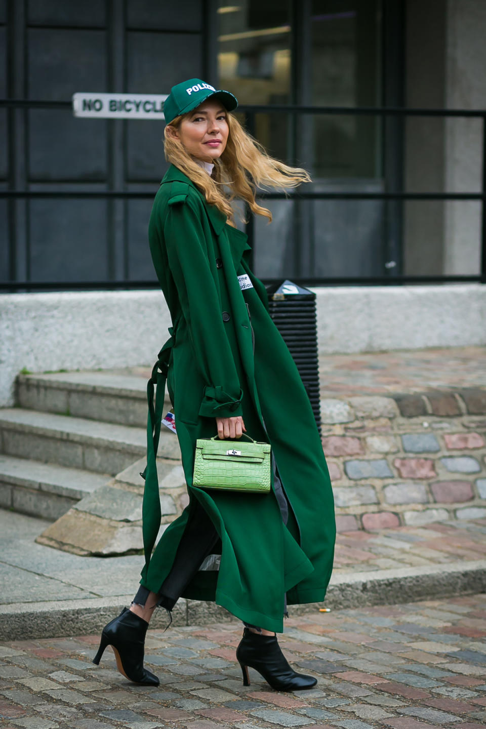 Roberta Benteler makes a case for green as the head-to-toe statement color your life’s been missing.