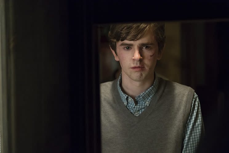 Freddie Highmore as Norman Bates (Photo: A&E Networks LLC)