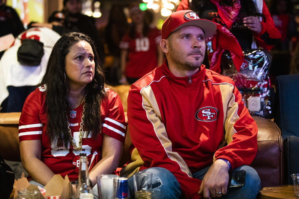 San Francisco 49ers' Fans Watch Their Team's Super Bowl LIV Match Up Against The Kansas City Chiefs