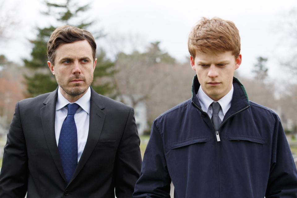 <h1 class="title">MANCHESTER BY THE SEA, from left, Casey Affleck, Lucas Hedges, 2016. ph: Claire Folger. © Roadside</h1><cite class="credit">Everett Collection</cite>