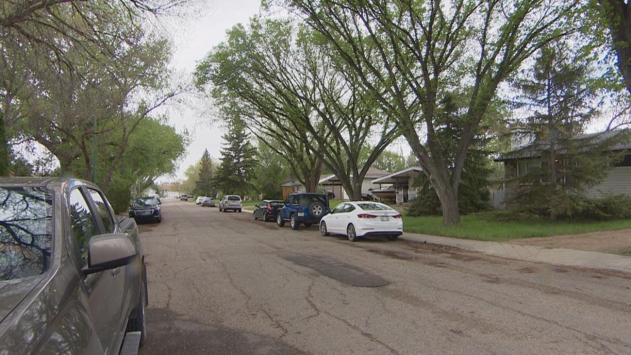 Regina police shot and killed a man at a home in the 1100 block of Garry Street on May 19, 2024.  (CBC - image credit)