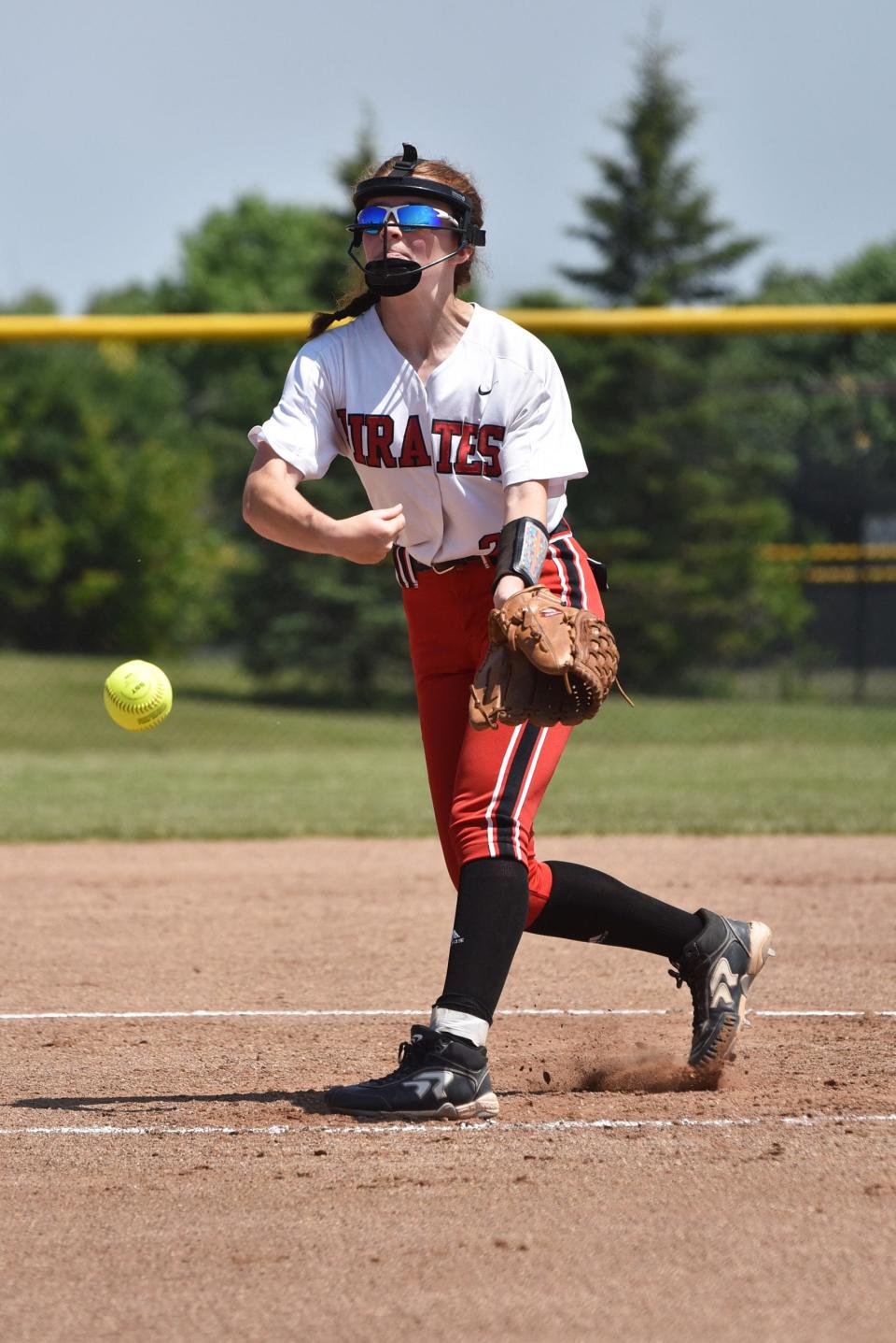 Pinckney's Sydney Pease allowed only four hits and three runs against No. 1-ranked South Lyon, the defending state Division 1 softball champion.