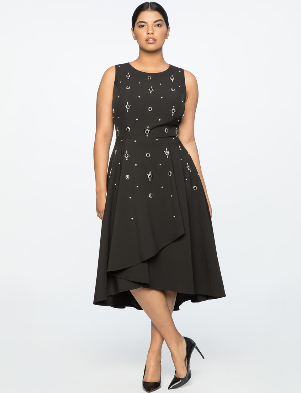 A-line embellished dress