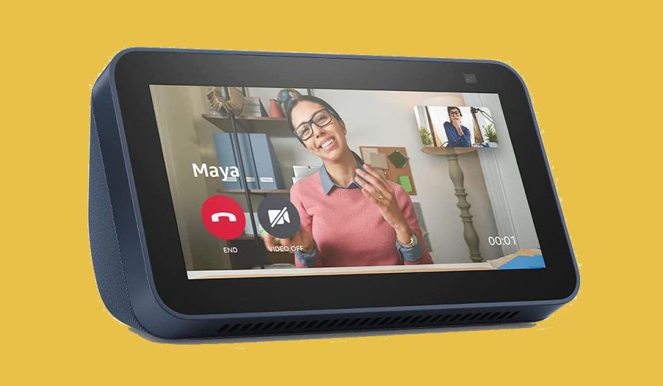 Smile! You're on a video call with Amazon's 2nd-generation Echo 5 smart display, currently on sale for an all-time-low $45. (Photo: Amazon)