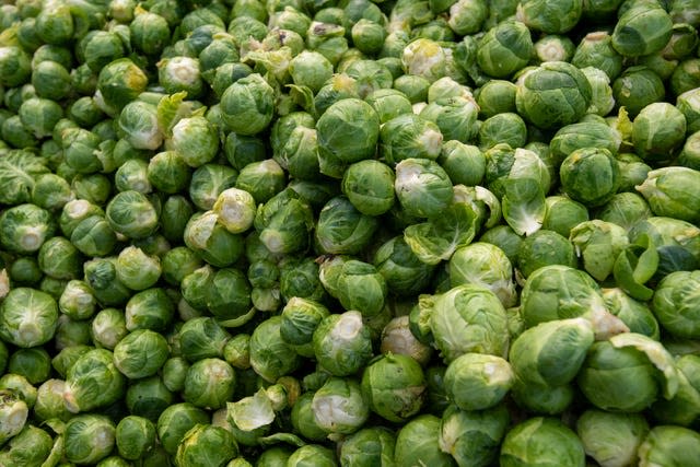 Brussels sprouts (Joe Giddens/PA)