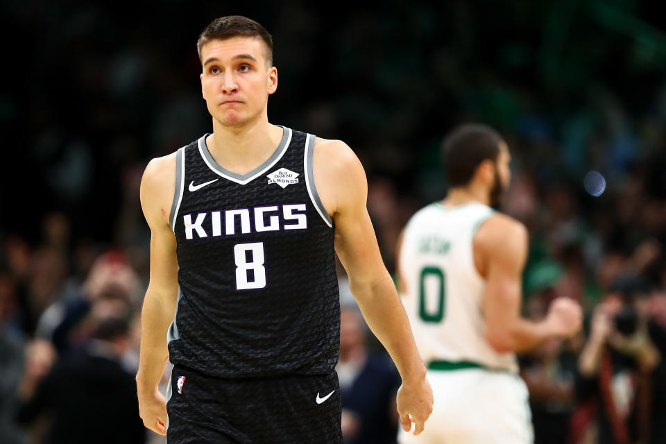 Sacramento's Bogdan Bogdanovic might be the most underrated wing on the market. (Adam Glanzman/Getty Images)