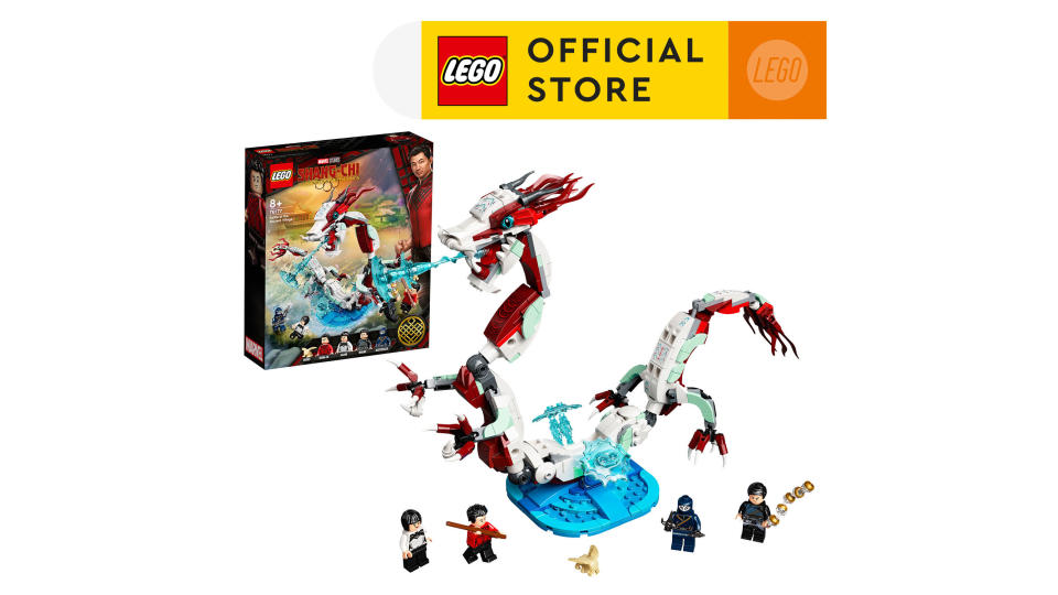 A photo of Lego Marvel 76177 Shang-Chi Battle at the Ancient Village (400 Pieces). (Photo: Lazada SG)