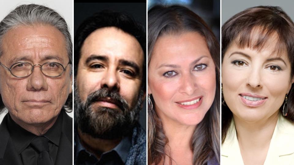 (L-R) Edward James Olmos, Patrick Perez Vidauri, Cristina Nava and Nancy De Los Santos - Credit: James Calvos; Michael Ori; Vanessa Rodriguez; Patricia De La Rosa