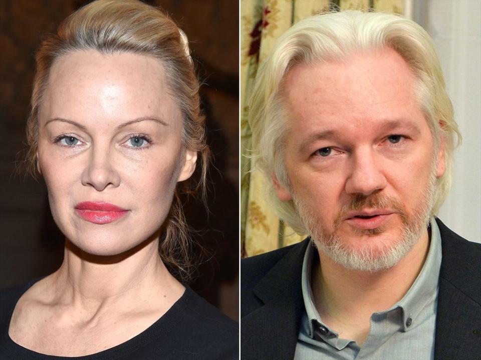 From left: Pamela Anderson and Julian Assange | Pascal Le Segretain/Getty; John Stillwell/PA Wire
