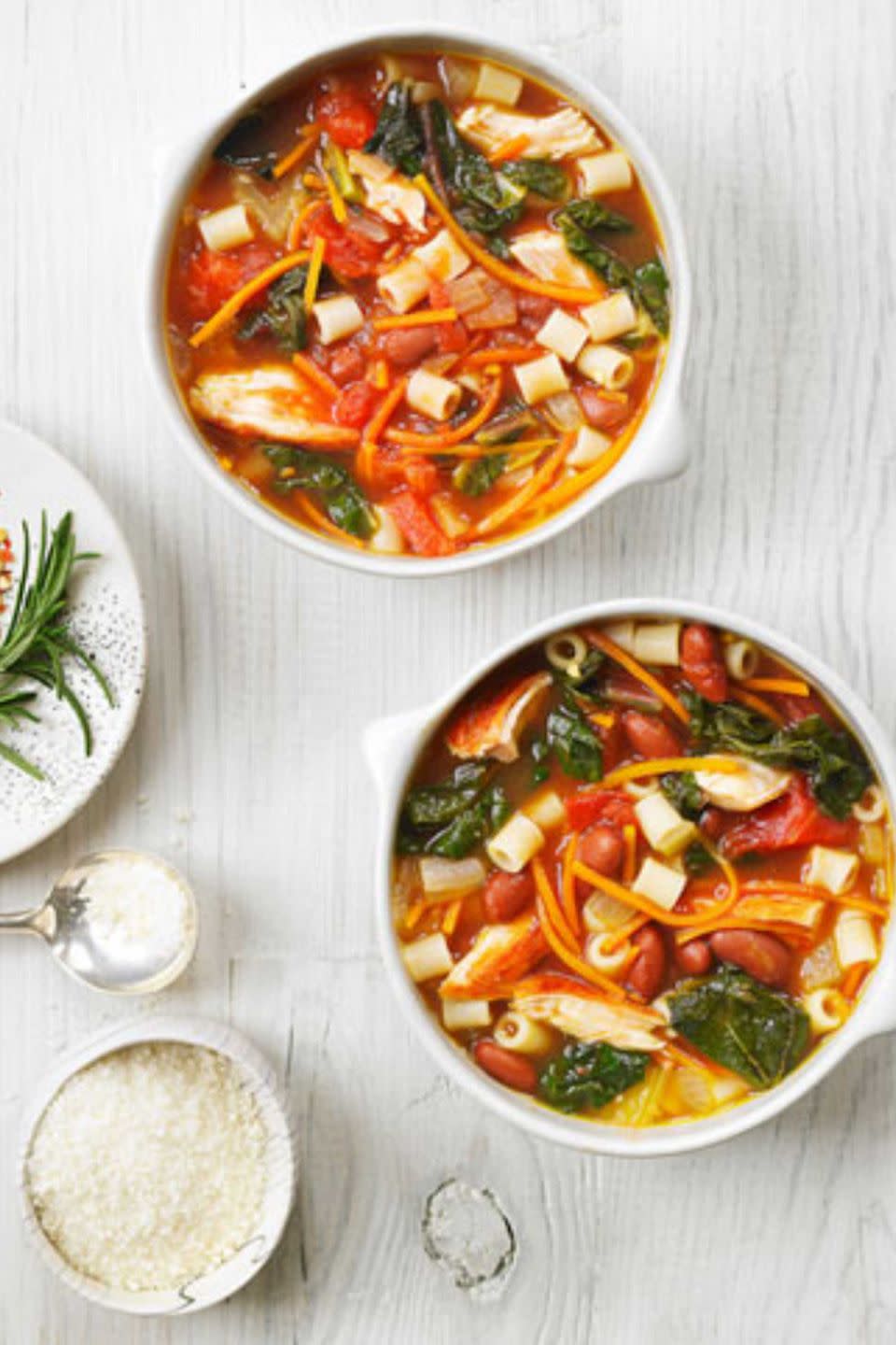 Chicken and Chard Pasta Fagioli