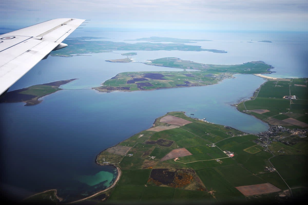 An aerial view of the Orkney Islands, Scotland May 3, 2014 (REUTERS)