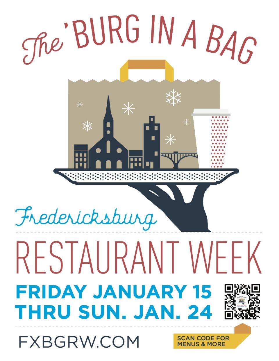 The City of Fredericksburg will hold its annual Winter Restaurant Week beginning Friday (image courtesy of Fredericksburg Tourism Office).