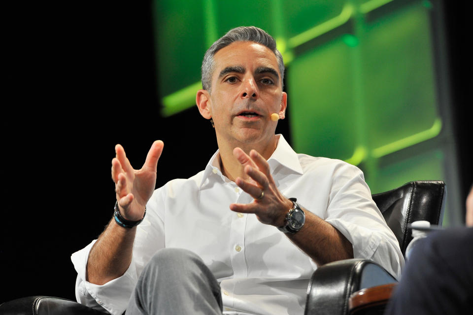 SAN FRANCISCO, CA - SEPTEMBER 12:  Vice President of Messaging Products at Facebook David Marcus speaks onstage during TechCrunch Disrupt SF 2016 at Pier 48 on September 12, 2016 in San Francisco, California.  (Photo by Steve Jennings/Getty Images for TechCrunch)