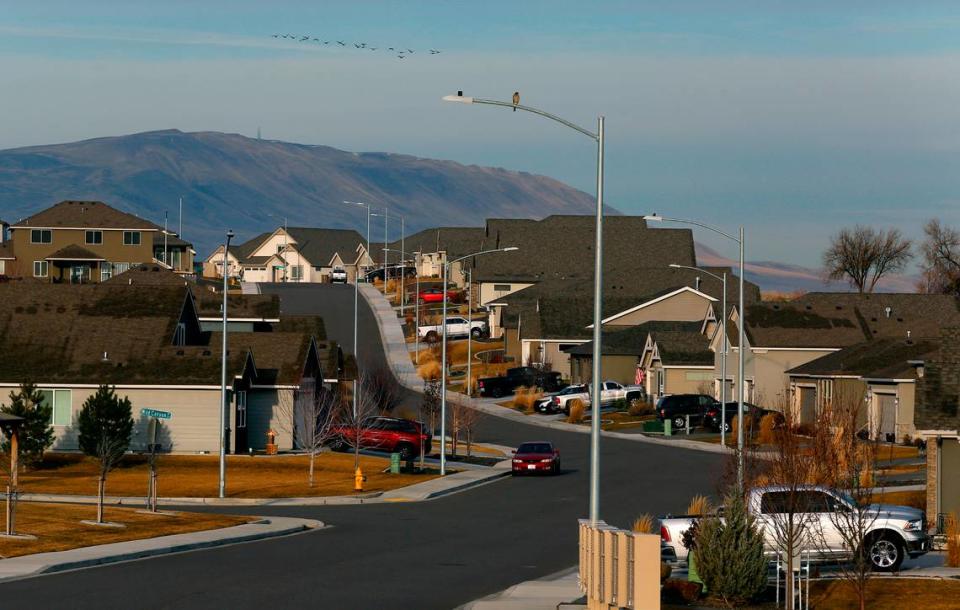 Richland residents have the highest education levels in the Tri-Cities, according to the census. These homes are in the Horn Rapids housing development in Richland.