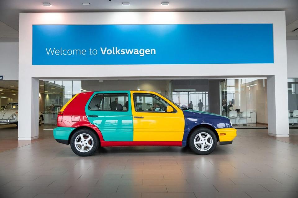 1996 volkswagen golf harlequin 5 speed side