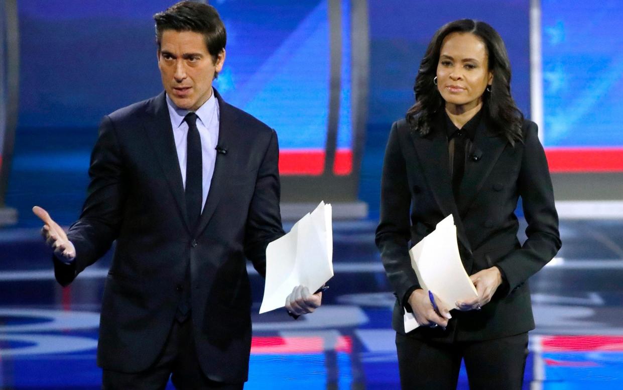 ABC's David Muir and Linsey Davis will together moderate the election debate