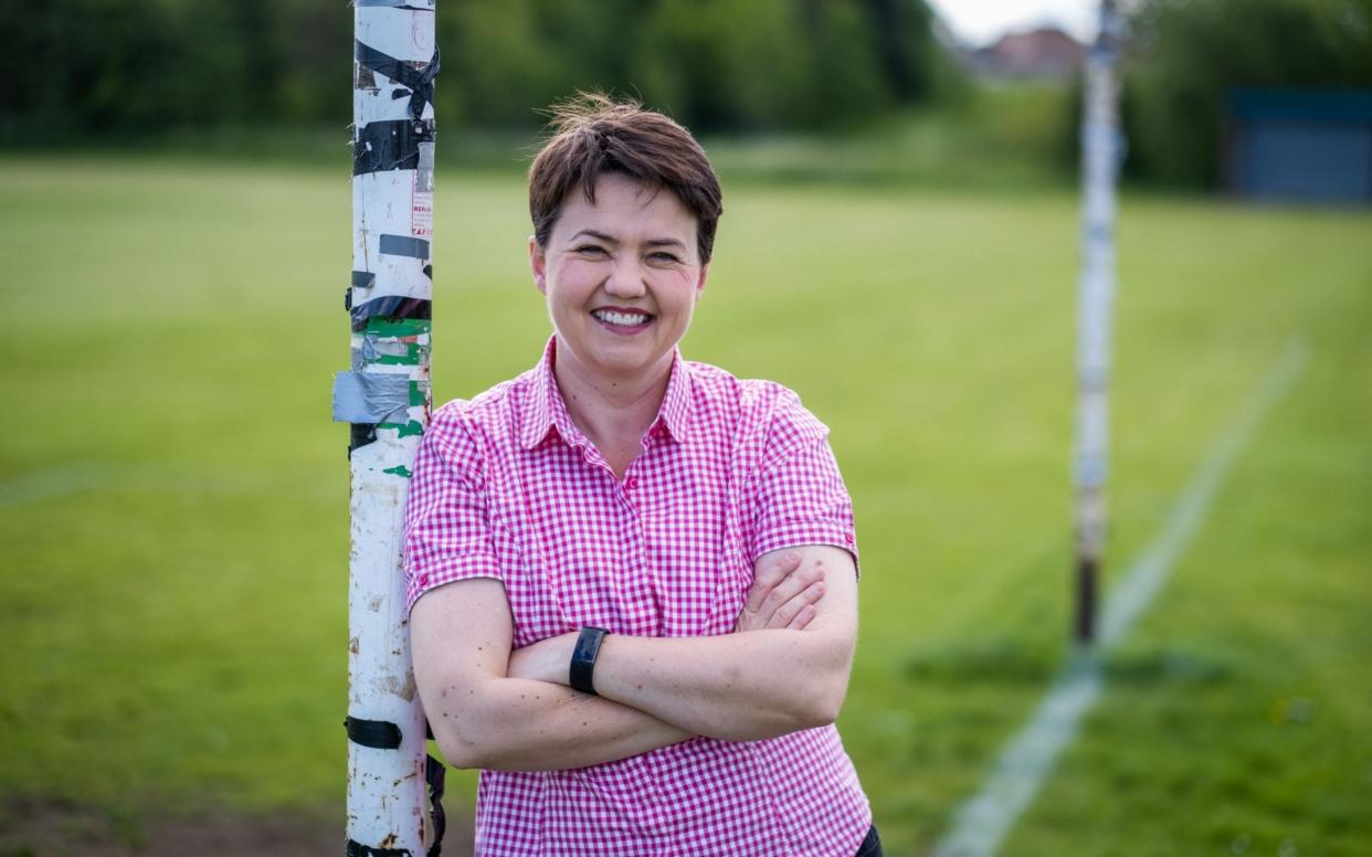 Ruth Davidson wants to pass her passion for football onto her son - Chris Watt