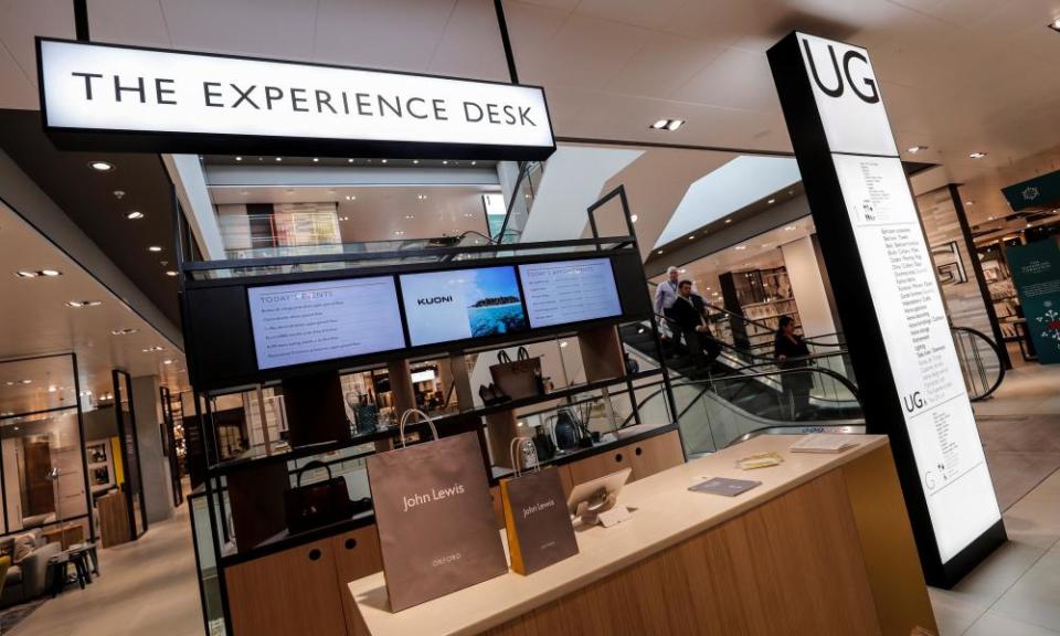 The Experience Desk at John Lewis - a way to bring shoppers back into stores, John Lewis hopes.