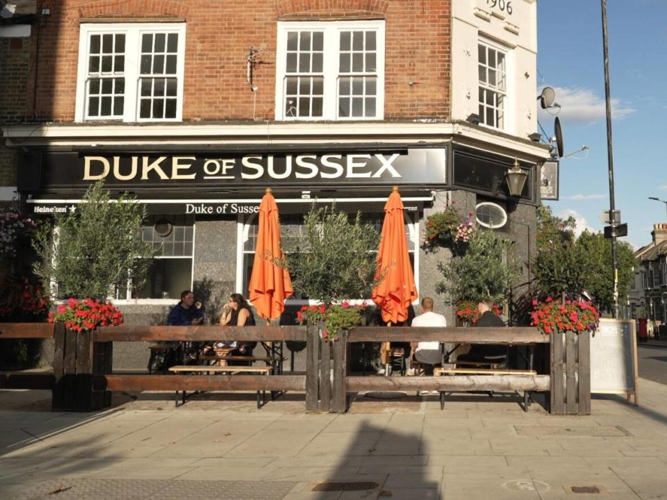 The Duke of Sussex pub in south London shares a name with Prince Harry, but has no pictures of the royal on its walls. (Adrian Di Virgilio/CBC - image credit)