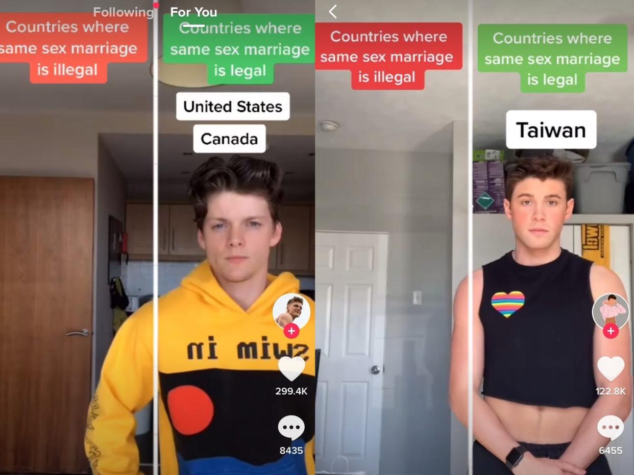 Gay marriage TikTok trend