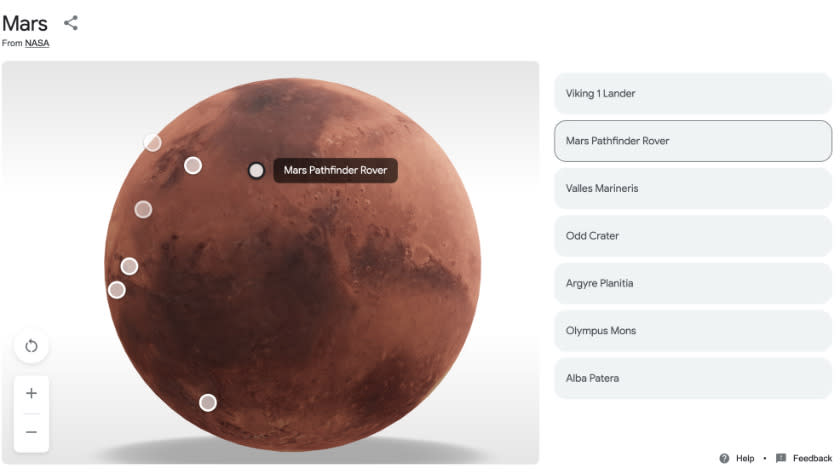 3D model of Mars