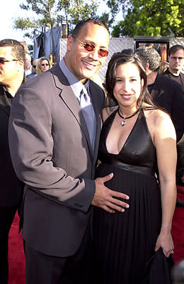 The Rock and his wife at the Universal city premiere of Universal's The Mummy Returns