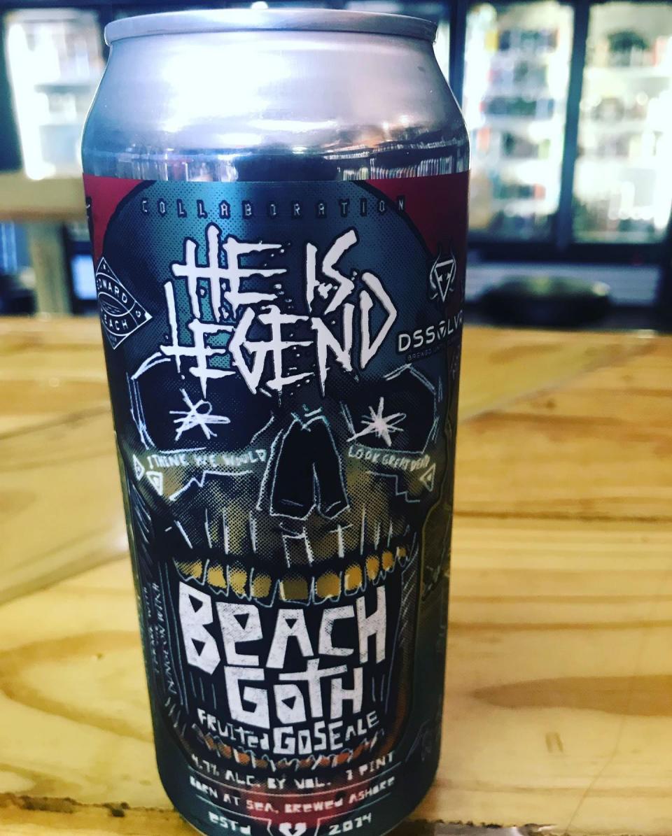 The Beach Goth beer is a collaboration between Wilmington band He Is Legend, Asheville brewery DSSOLVR and Wilmington's Edward Teach Brewing.