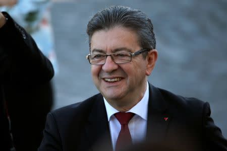 Member of parliament Jean-Luc Melenchon of La France Insoumise (France Unbowed) political party attends the traditional Bastille Day military parade on the Champs-Elysees in Paris, France, July 14, 2017. REUTERS/Gonzalo Fuentes/File Photo