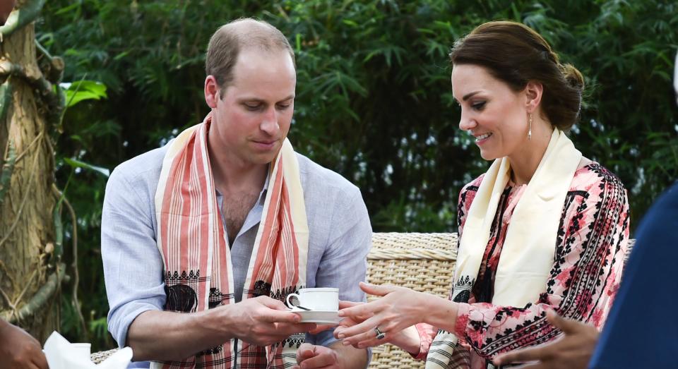 A royally-approved cup of tea is sweetened with honey and has milk added last [Image: Getty]