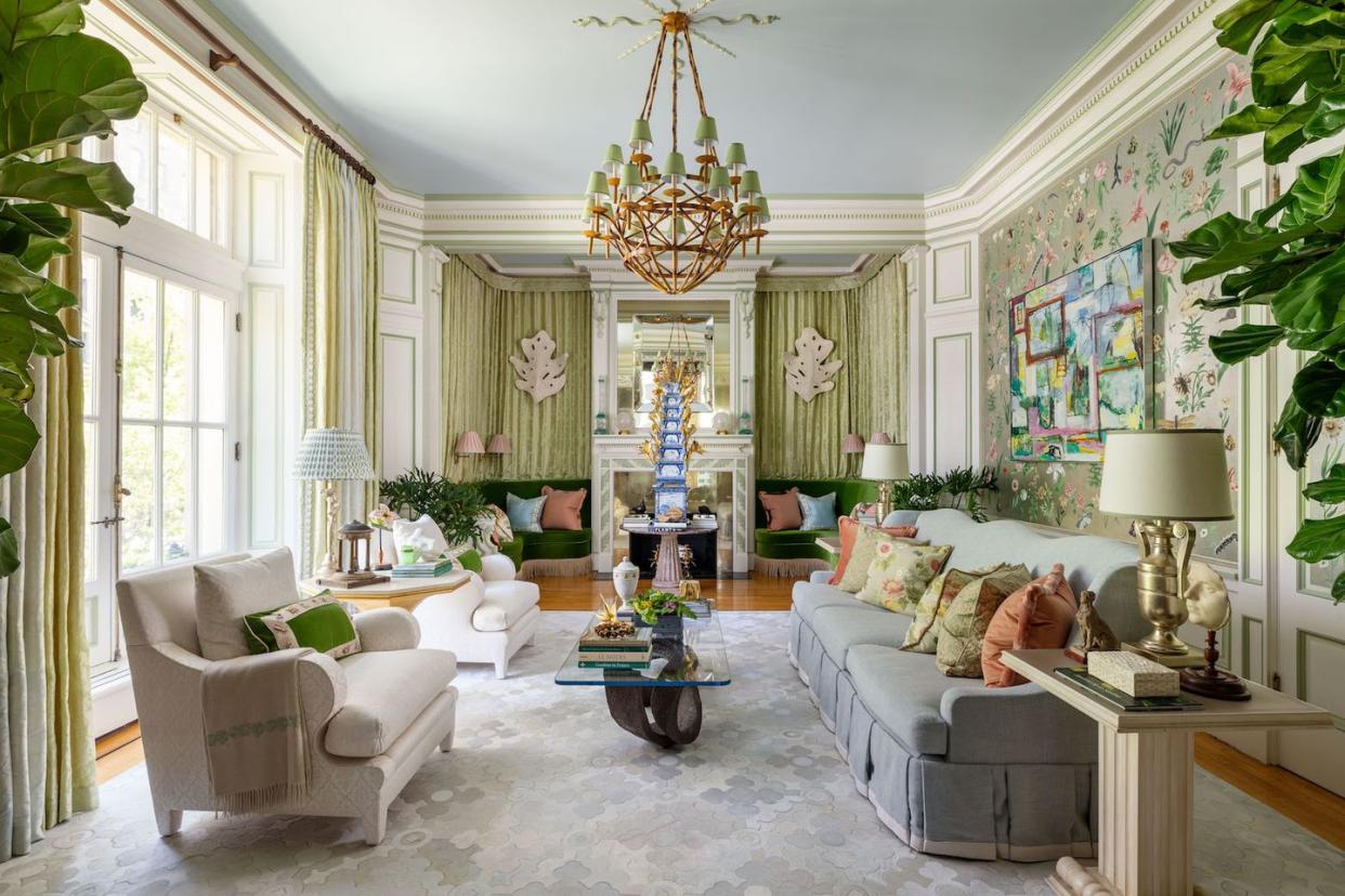 spring fever living room by timothy corrigan at kips bay show house 2023 © nickolas sargent photography