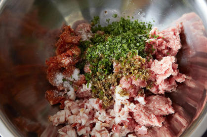 Suzanne Goin's Grilled Pork Burgers, from Food52