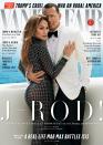 <p>What better way to celebrate your love than a joint cover of <em>Vanity Fair</em>? The pair rehashed their love story in the magazine. They went on their first date to Hotel Bel Air, and the former Yankees star wasn’t sure if the outing was romantic. “I didn’t know if it was a date,” Rodriguez says. “Maybe we were seeing each other at night because of her work schedule. I went in uneasy, not knowing her situation.” (Photo: Vanity Fair) </p>