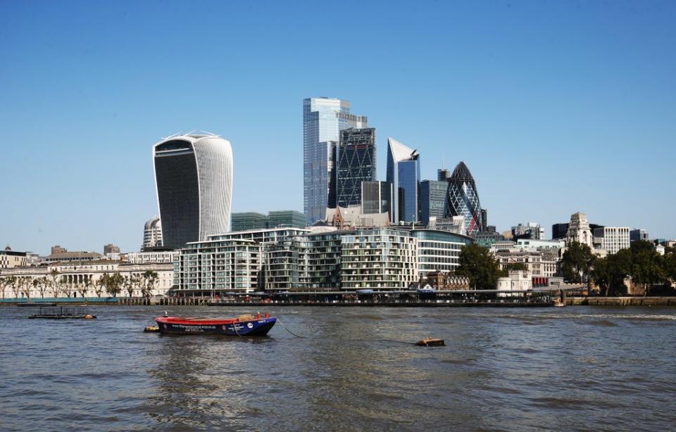 London stocks nudged lower at the end of the shorter trading session on Christmas Eve (Jonathan Brady/PA) (PA Wire)