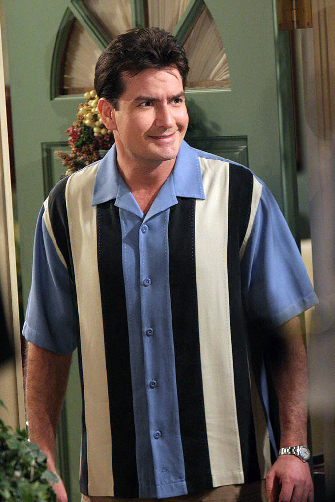 Charlie Sheen in Bowling Shirts