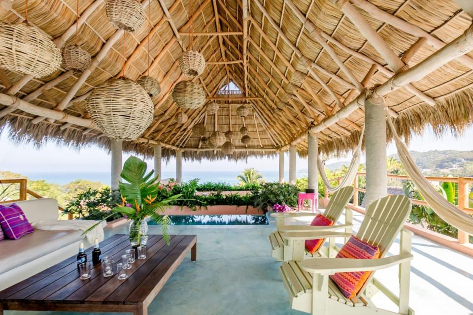 <div class="inline-image__caption"><p>Now this is where the sweetest vacation memories will be made. Cocktail hour under the raffia roof, long dips in the rooftop pool, and, dare we suggest, a massage or two ordered in. It’s a lifestyle influencer’s bohemian dream.</p></div> <div class="inline-image__credit">AirBnB</div>