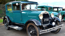 <p>By the 1920s, Ford and the Model T had competitors, so the final production of a T took place on May 26, 1927. Ford closed plants worldwide and devoted the next six months to improving its factories and designs. In 1928, a new car was introduced: the Model A, a nod to the Blue Oval’s first car, the 1903 Model A. It was the first Ford with the Blue Oval logo.</p> <p>The Model A was available as a coupe, roadster, sedan, truck and more. Ford sold more than 5 million Model A cars by 1931 — no small feat considering these were the early years of the Great Depression.</p>