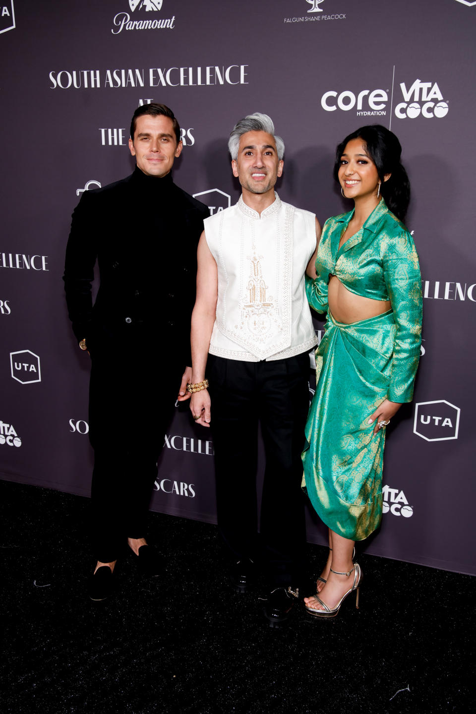 Antoni Porowski, Tan France and Maitreyi Ramakrishnan