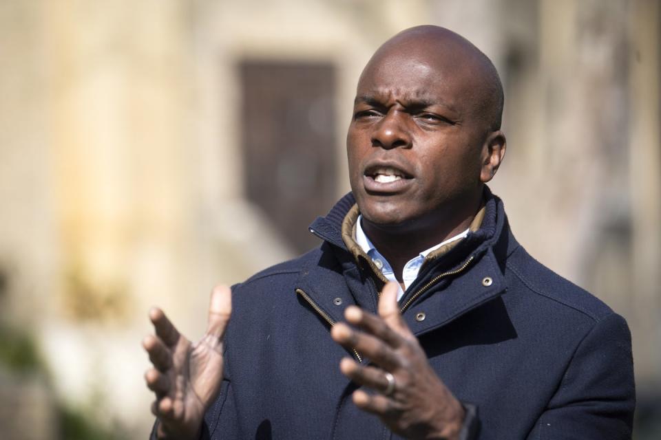 Shaun Bailey was pictured at the party (Victoria Jones/PA) (PA Archive)